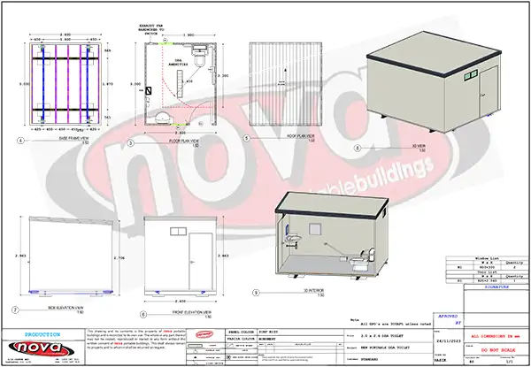 portable office layout
